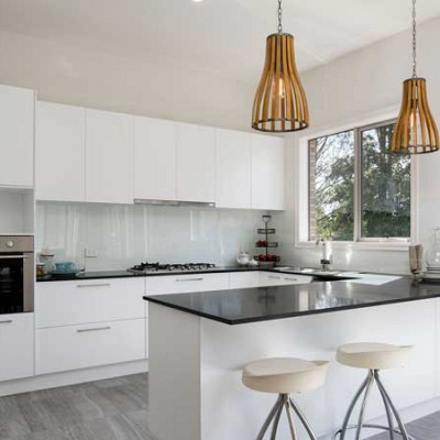 New home build contemporary kitchen design Jacaranda